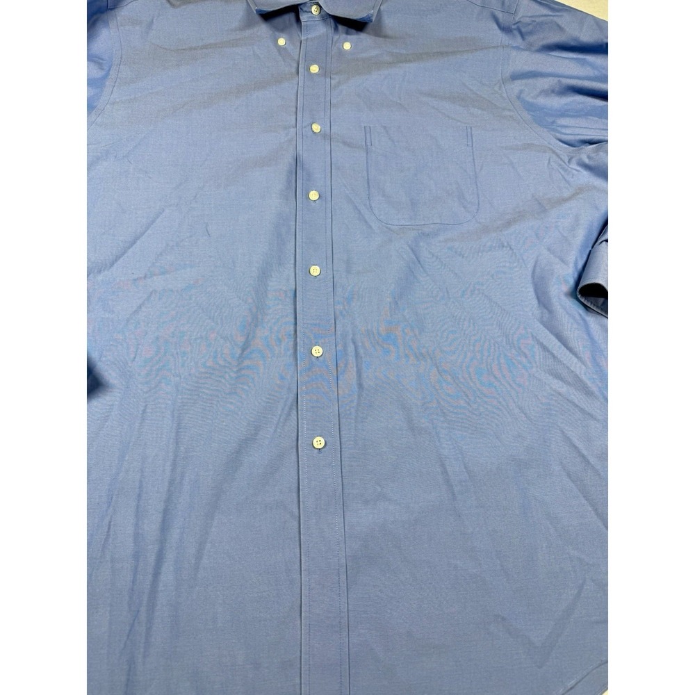 Brooks Brothers 346 Original‎ Polo Shirt Men 17 2/3 L Blue Long Sleeve Preppy - Picture 12 of 12